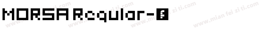 MORSA Regular字体转换